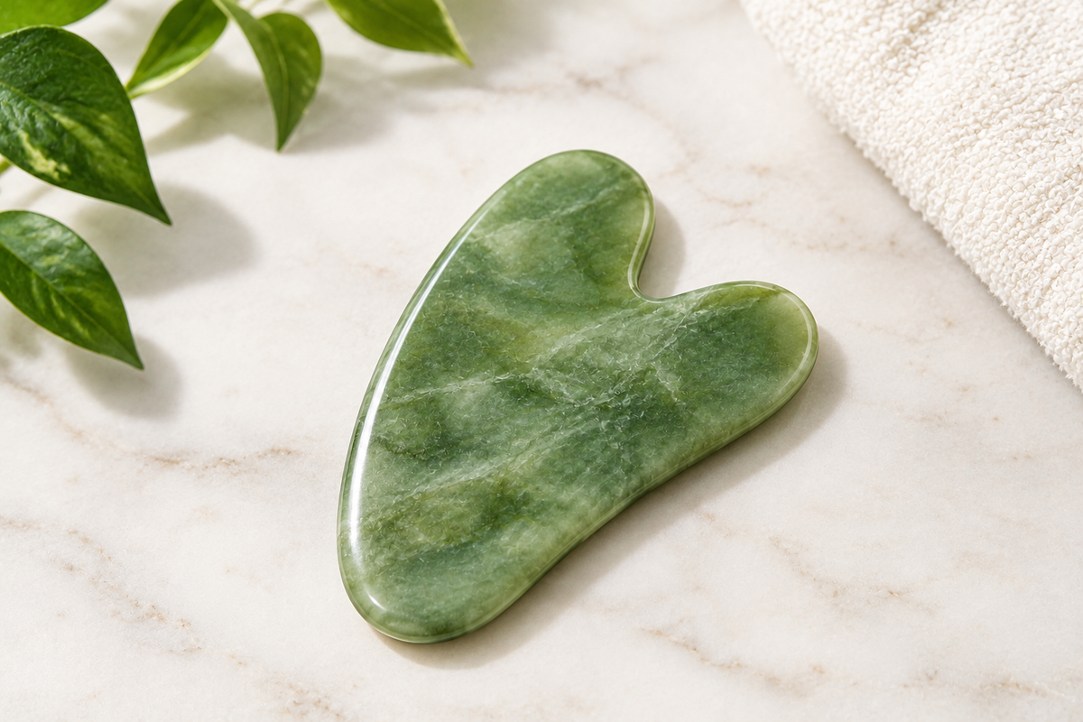 Green Jade Gua Sha Facial Massage Stone